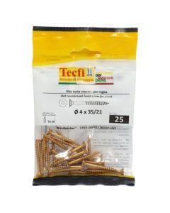 Vida druri koke trox e verdhe, Ø4x35/21mm , Bag 25