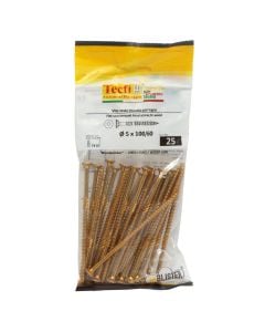 Vida druri koke trox e verdhe, Ø5x100/60mm , Bag 25