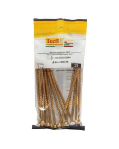 Vida druri koke trox e verdhe, Ø6x120/70mm , Bag 15