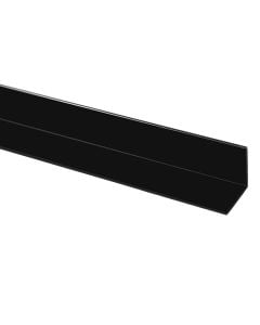 Profile L-shaped, PVC black, 20 x 20 mm , 2000 mm