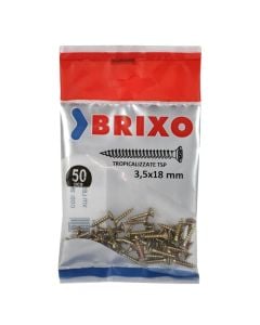 Wood screws Brixo galvanized 3,5x18 mm 50pc/pack