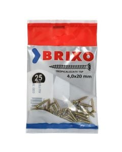 Wood screws Brixo galvanized 4x20 mm 25pc/pack
