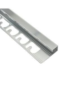Profile ending, Aluminium chrome plolish, 10 x 2700 mm