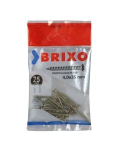 Wood screws Brixo galvanized 4x35 mm 25pc/pack