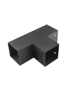 Reinforced angle bracket 102x206x306x2 mm, black