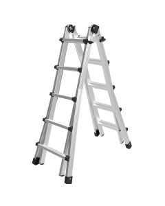 Shkalle teleskopike alumini, 10+10 , 155 cm, e zeze