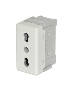 GEWISS socket 1P Italian (Bivalente) white