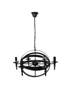 Pending lamp E14 6x40W,metal,black color