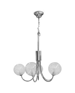 Pending lamp G9,5X40 W,
clear glass+chrome metal, bulb excluded