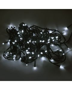 Varg me 100 drita LED, (i bardhë), 10 m, me kabëll dhe rafinues të përfshirë