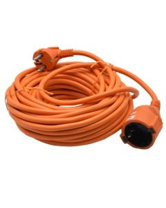 Socket and plug, Emos, SCHUKO, 15 m, 250 V~/16 A, 3680 W max, 1x2P+PE, 1.5 mm², IP20