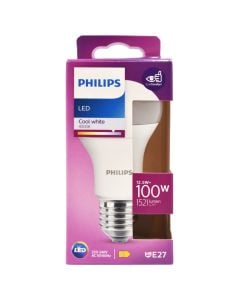 LED lamp, Philips, 7W/100 W, E27, 620 lm, 4000 K, A55