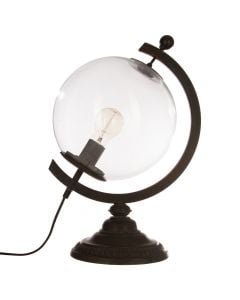 Table lamp, Glob, E27, 1x40W, metal / glass, D. 29 xH. 44 cm