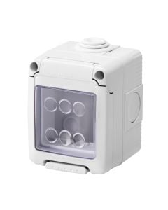 Kuti 2 module hermetike Gewiss Chiara Jashte Muri