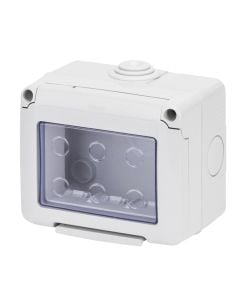 Kuti 3 module hermetike Gewiss Chiara Jashte Muri