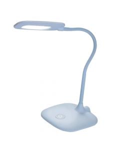 LED table lamp, 5W, 160 × 550 × 345 mm, 4000K, IP20, plastic / rubber, white color