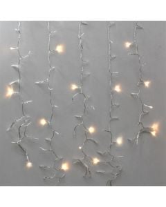 Perde ndricimi LED, 300x300 cm, +3m kabull, 15W, 31V, IP44, 900L, 3000K All Flash, kabull transparent