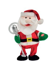 Personazh dekorativ, Santa me ndricim LED, 31x22x13cm, me bateri.