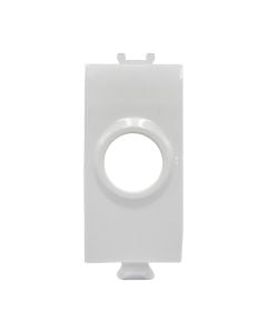 1 modular cap, D12.5mm, plastic, white.