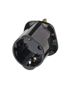 Adapter, plug shuko / spine, GB, 13A, 250V, 3120W