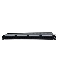 Patch panel, 24 ports UTP Cat-6
