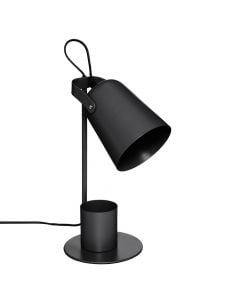 Reading table lamp, 1xE27, 40W, 230V, H34 cm, metal material, black color.