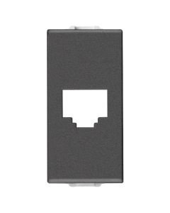 Kapak për prizë rrjeti, NEVE 09338.C,  RJ45, 8PIN,e zeze