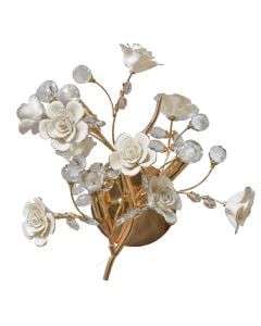 Ndricues muri L45 x W40 cm, metal, xhami, qeramike, 3 x E14.