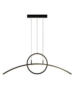 Pendant Led light, 30W, 3000K, 90x21x100 cm, black