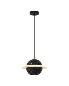 Pendant Led light, 7 + 5 W, 3000K, 20x13 cm, black