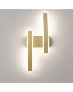 Wall Led light, 3000K, 16x48 cm, gold