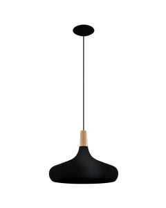Hanging Light " SABINAR",E27, 1x60W,  black steel,  L110cm, D40cm