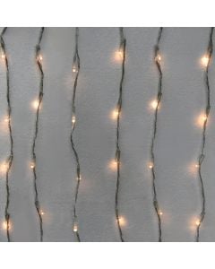 Perde ndriçimi ujvare LED, 3x3m, +3 m kabllo, 6W, 31V, IP44, 400L,  3000K, kabllo transparent