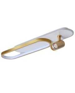 Wall Led light, 26 + 5 W, 3000K, 60x12x5  cm, gold