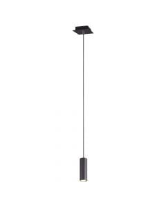 Hanging spotlight, Marley, Trio GU10, H150 cm, 12x12 cm, black
