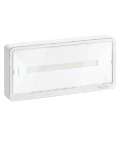 Schneider Electric OVA44012 ImageEmergency luminaire, Exiway Light, selectable duration, up to 250 lm, IP42, LED