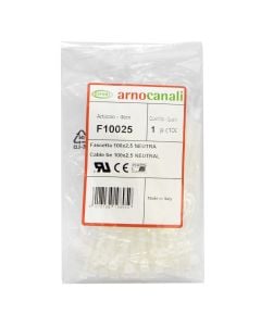 CABLE TIES, WHITE, 100mmX2,5mm (100pcs)