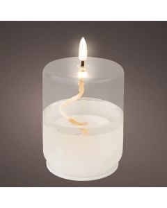 Dekor festiv, qiri, ndricim led, perdorim I brendshem, D8xH13.5 cm, transparente/e bardhë e ngrohtë