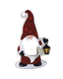 Xmas character, dwarf, Led light, L25xW0.2xH25 cm, indoor use, flame