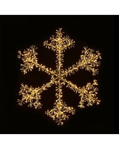 Xmas decoration, snowflake, Led light, W81xH103 cm, outdoor use, cool white