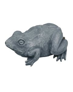 Bretkose dekoruse me mundesi per te nxjerre uje, 25x16x10 cm, polirezine, gri