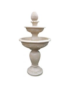 Polyresin fountain, classic form with water pump 10m cable. Product size: 61x61x119cm