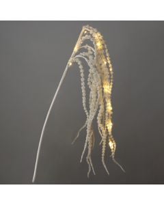 Tree branch, 20 led, battery operated, white, polyester, L116cm, indoor use