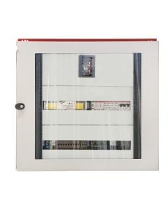 metalic panel with glas door, 600x700x200mm