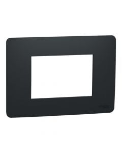 3 mod. Cover frame black Unica