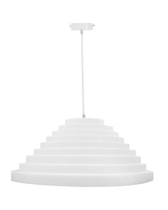 Ceiling light, plastic, white, E27, 60x60x28cm