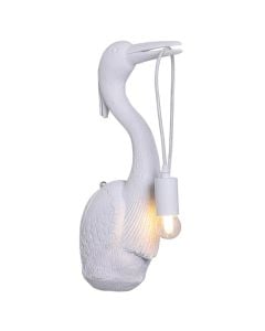 Wall lamp, wader, E14, white, 15x48cm