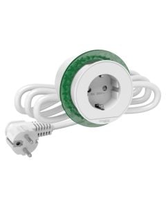 Zgjatues me nje prize shuko per montim ne tavoline pune, 16A, 250 V, E bardhe