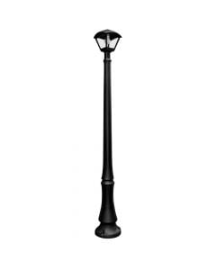 Outdoor floor lamp, Fumagalli, Black, E27, H 1950cm