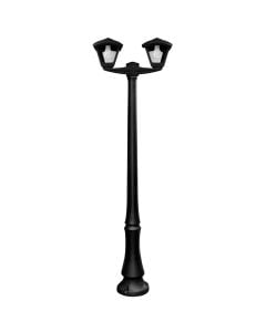 Outdoor floor light, Fumagalli, black, 2xE27